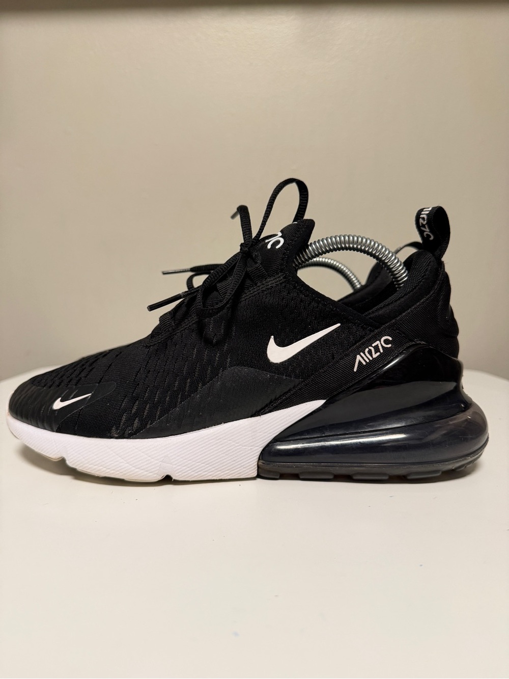 Nike Air Max 270 Black Anthracite Running Shoes AH6789-001 Women’s US 9.5